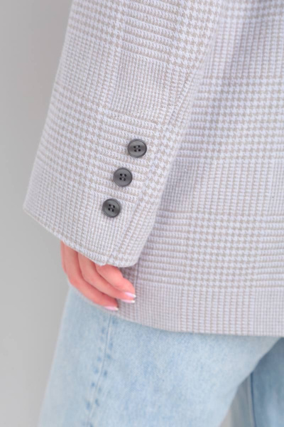 Жакет DOGGI 0172 серо-голубой - фото 3