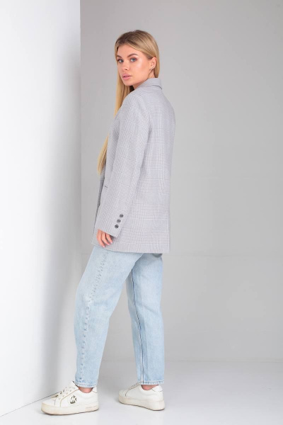 Жакет DOGGI 0172 серо-голубой - фото 2