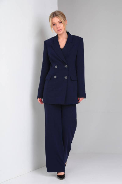 Брюки, жакет DOGGI 2898 темно-синий - фото 7