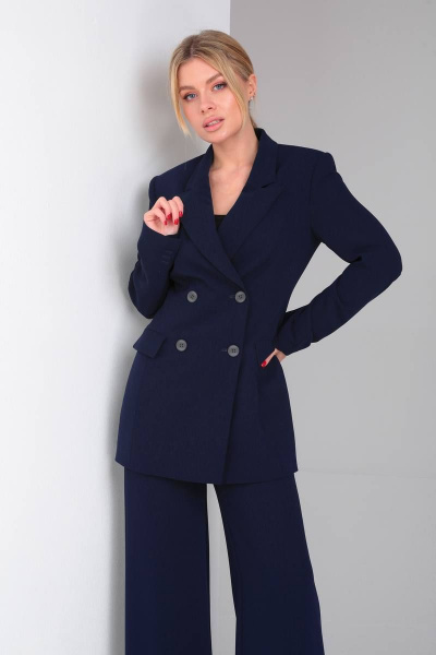 Брюки, жакет DOGGI 2898 темно-синий - фото 3