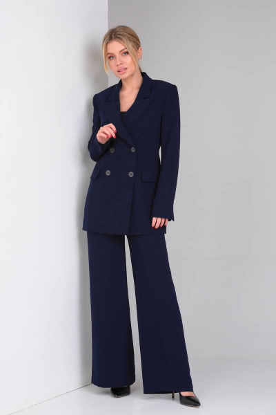 Брюки, жакет DOGGI 2898 темно-синий - фото 6
