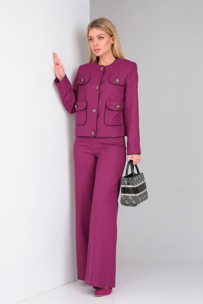 Брюки, жакет DOGGI 2899 пурпурный - фото 7