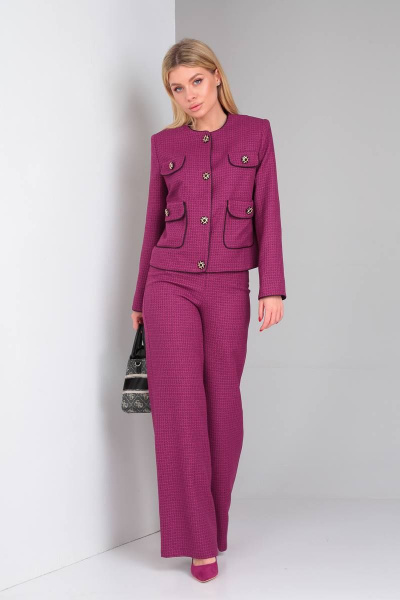 Брюки, жакет DOGGI 2899 пурпурный - фото 6