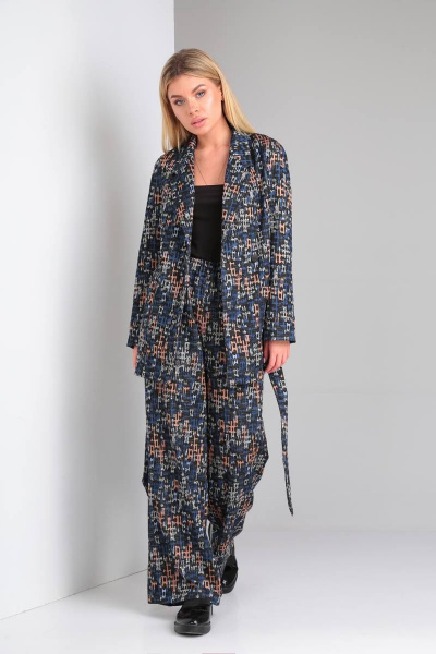 Брюки, жакет DOGGI 2901 принт - фото 1