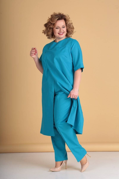 Брюки, туника Celentano 1837-2 голубой - фото 3