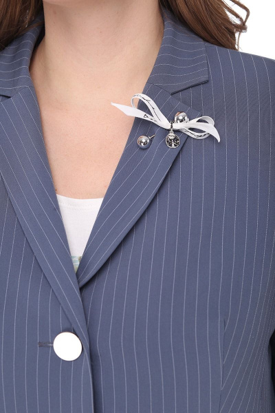 Брюки, жакет Мишель стиль 804 индиго - фото 2