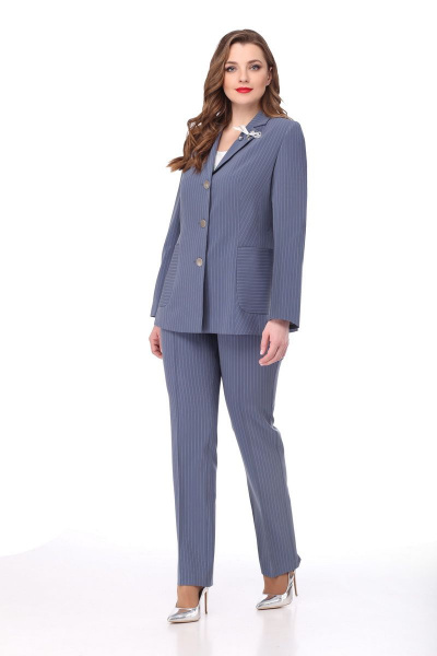 Брюки, жакет Мишель стиль 804 индиго - фото 1