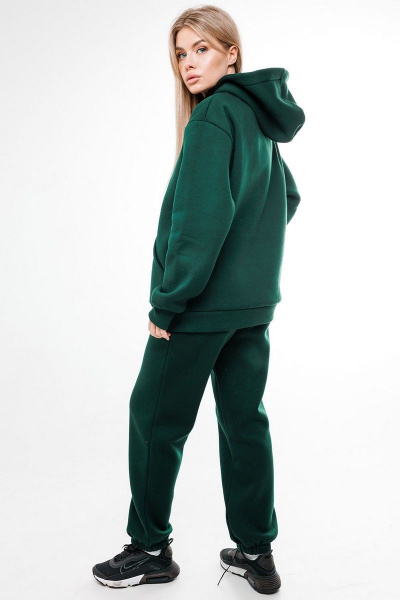 Брюки и худи спортивный костюм с капюшоном зеленый GO F3039/25-02.170-176 - фото 3