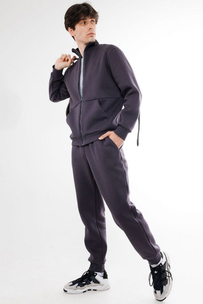 Мужской утепленный костюм с капюшоном и брюками зауженными GO M3036/30-03.176-182 - фото 6