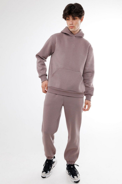 Спортивный костюм oversize из хлопка с двойным капюшоном GO M3039/04-03.182-188 - фото 3