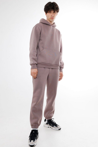 Спортивный костюм oversize из хлопка с двойным капюшоном GO M3039/04-03.182-188 - фото 2