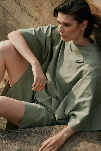 Футболка, шорты RAWR 431 оливковый - фото 10