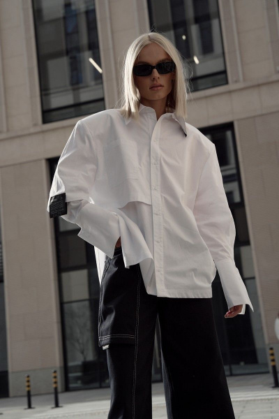 Рубашка RAWR 423 белый - фото 7