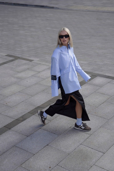 Рубашка RAWR 423 голубой - фото 2