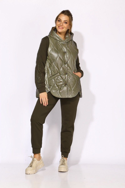 Брюки, жилет, свитшот TAiER 1221 хаки - фото 1