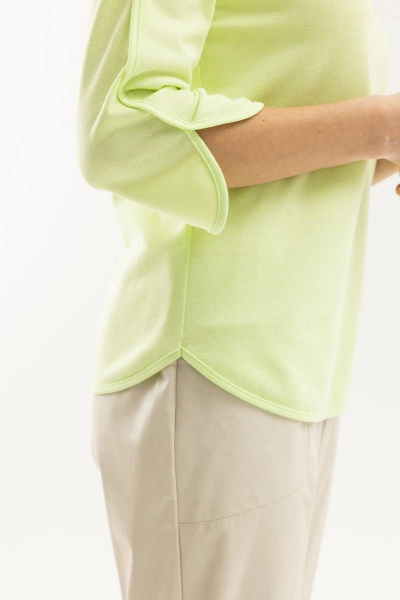 Летний яркий зеленый джемпер с фигурным низом Femme & Devur 30824 1.15F(170) - фото 3