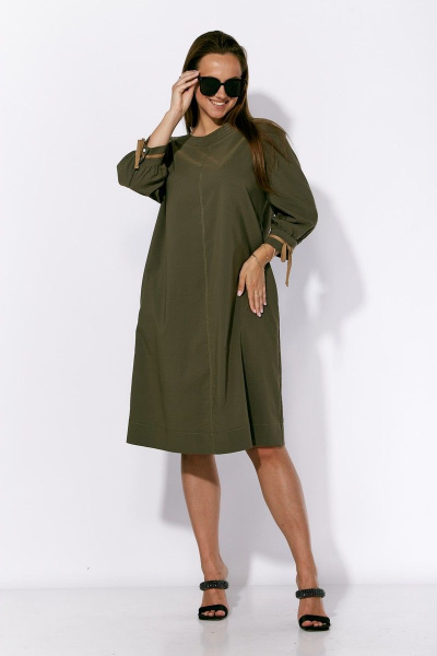 Платье TAiER 1185 хаки - фото 4