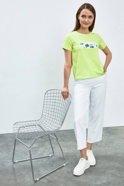 Летний джемпер-майка с лодочным вырезом Femme & Devur 30724 1.46F(170) - фото 2