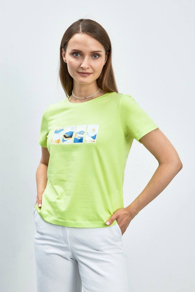 Летний джемпер-майка с лодочным вырезом Femme & Devur 30724 1.46F(170) - фото 1