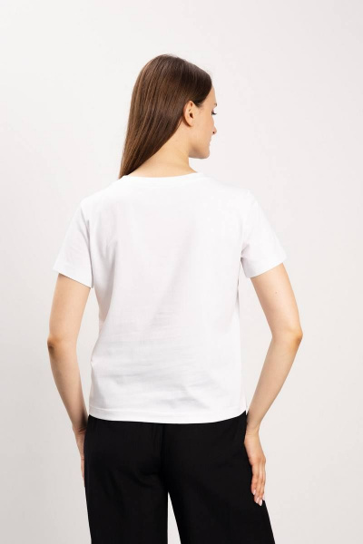 Летний хлопковый джемпер и майка с принтом в стиле casual Femme & Devur 30724 1.2F(170) - фото 4