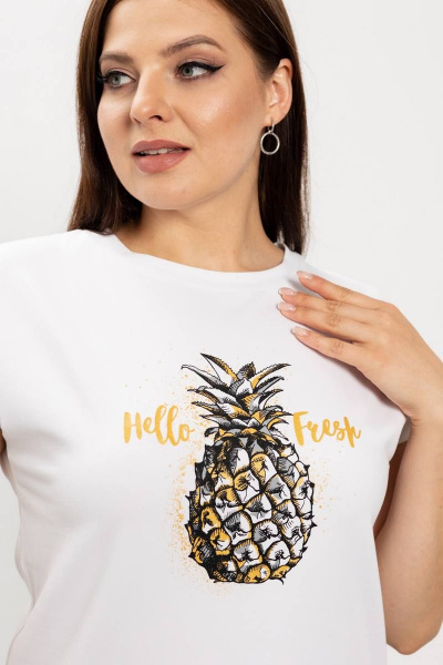 Летний хлопковый джемпер и майка в стиле casual Femme & Devur 30378 4.2BF(170) - фото 3