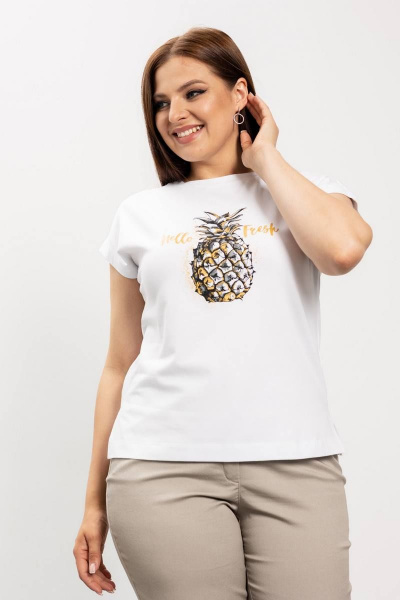 Летний хлопковый джемпер и майка в стиле casual Femme & Devur 30378 4.2BF(170) - фото 1