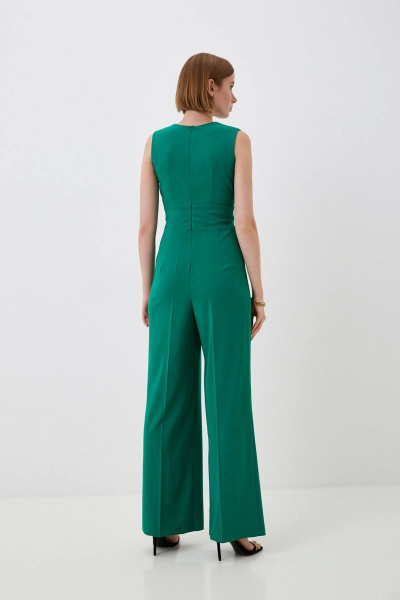 Комбинезон зеленый палаццо эффектный для особых событий Patriciа 02-5548 зеленый - фото 3