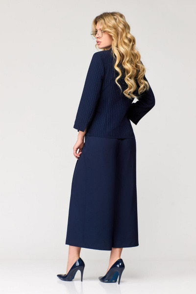 Брюки, жакет Милора-стиль 1128 синий - фото 4