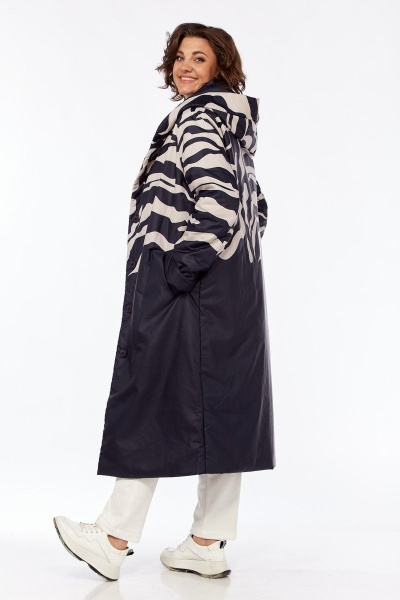 Пальто Диомант 1884 синий - фото 4