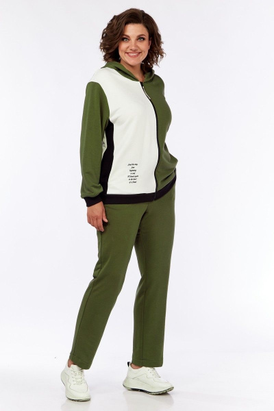 Демисезонный комплект брюк и толстовки с печатью Диомант 1890 - фото 1