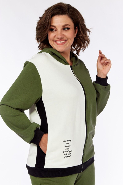 Демисезонный комплект брюк и толстовки с печатью Диомант 1890 - фото 7