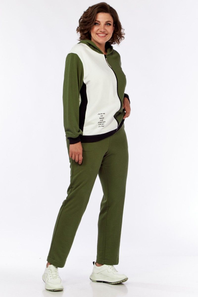 Демисезонный комплект брюк и толстовки с печатью Диомант 1890 - фото 4