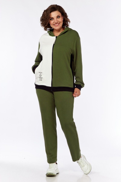 Демисезонный комплект брюк и толстовки с печатью Диомант 1890 - фото 3