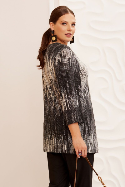 Демисезонный брючный костюм из костюмной ткани и трикотажа Lissana 4757 - фото 5