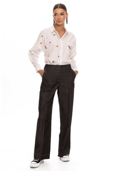 Блуза Kaloris 2023-1 белый - фото 4