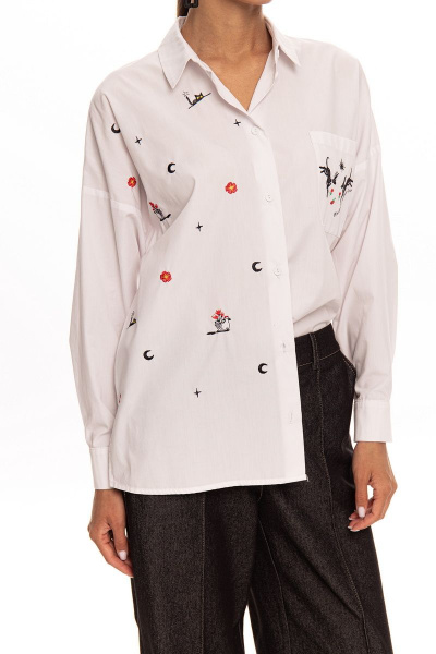 Блуза Kaloris 2023-1 белый - фото 3