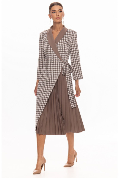 Платье Kaloris 2029 какао - фото 1