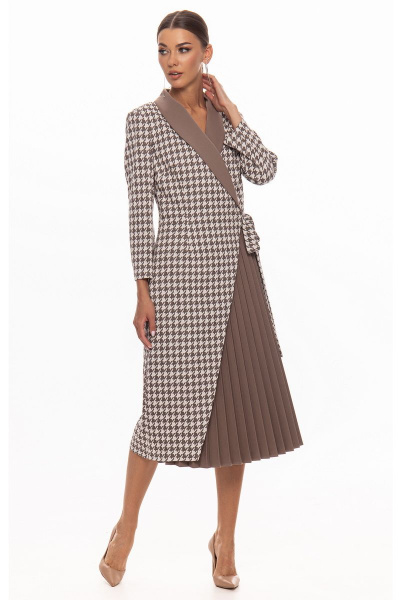 Платье Kaloris 2029 какао - фото 5