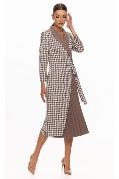 Платье Kaloris 2029 какао - фото 4