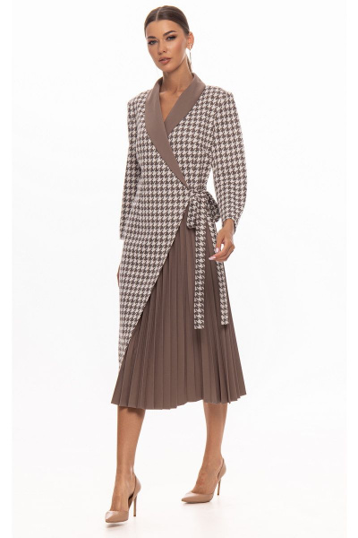 Платье Kaloris 2029 какао - фото 2