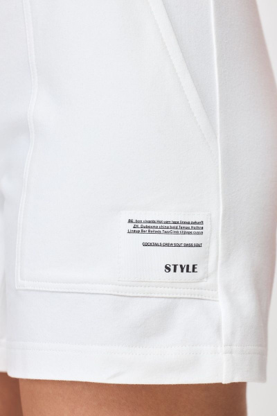 Белые трикотажные шорты свободного кроя для лето Abbi 2012 белый - фото 7