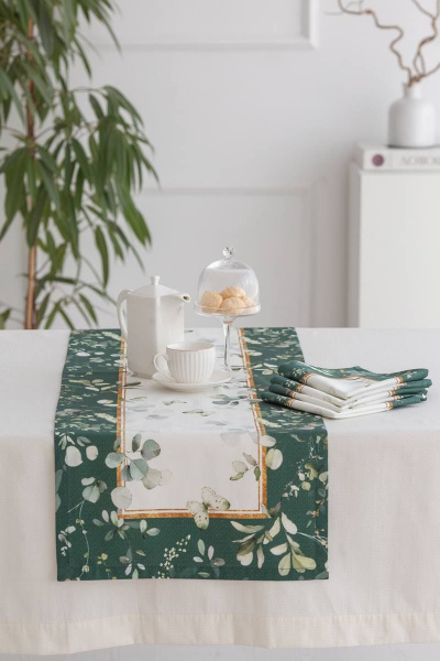 Дорожка «Эвелина» из хлопка с цифровым принтом 40х185см Listelle 312102 - фото 1