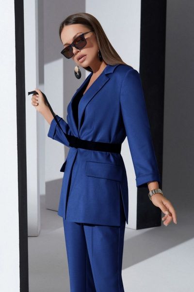 Блуза, брюки, жакет Lissana 4334 сапфировый - фото 10