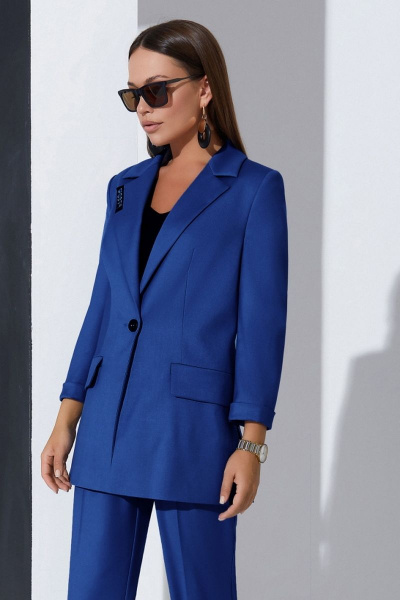Блуза, брюки, жакет Lissana 4334 сапфировый - фото 9