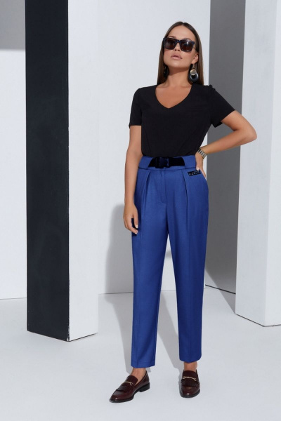 Блуза, брюки, жакет Lissana 4334 сапфировый - фото 4