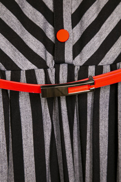 Платье Панда 450180 серо-черный - фото 3