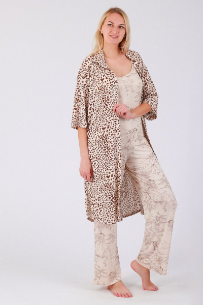 Брюки, топ Belarusachka С4189_Ц азалия - фото 4