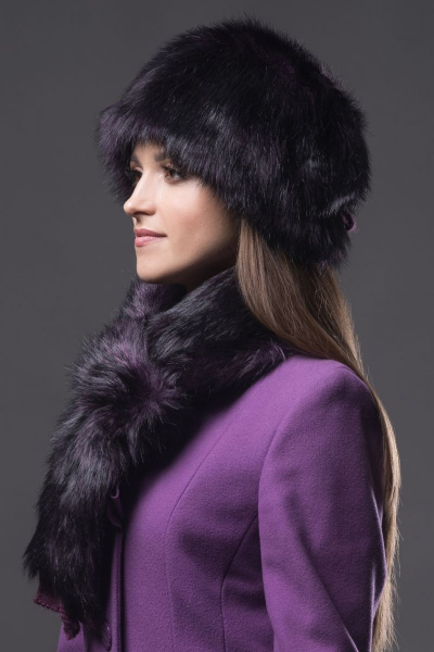 Шапка Зима Фэшн 011-4-19 фиолетовый - фото 1