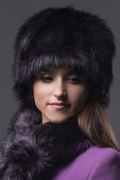 Шапка Зима Фэшн 011-4-19 фиолетовый - фото 3