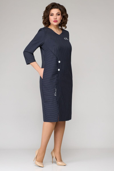 Платье Мишель стиль 1130 синий - фото 6